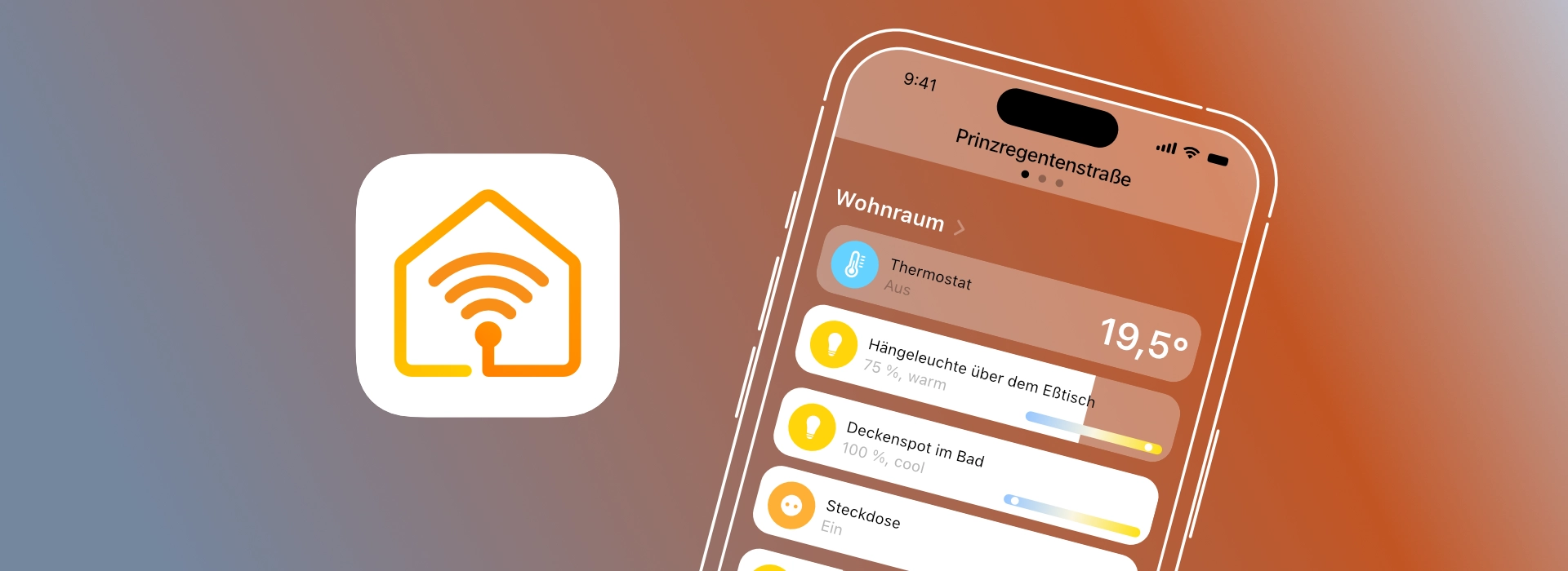 UI-Design – Funktionsstudie für eine Smart-Home-App – Neues App-Icon